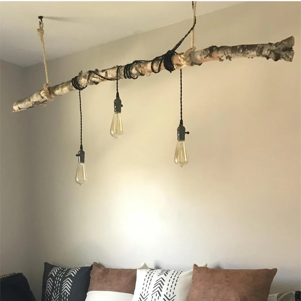 NWOT Triple Light Socket Hanging Cord Pendants